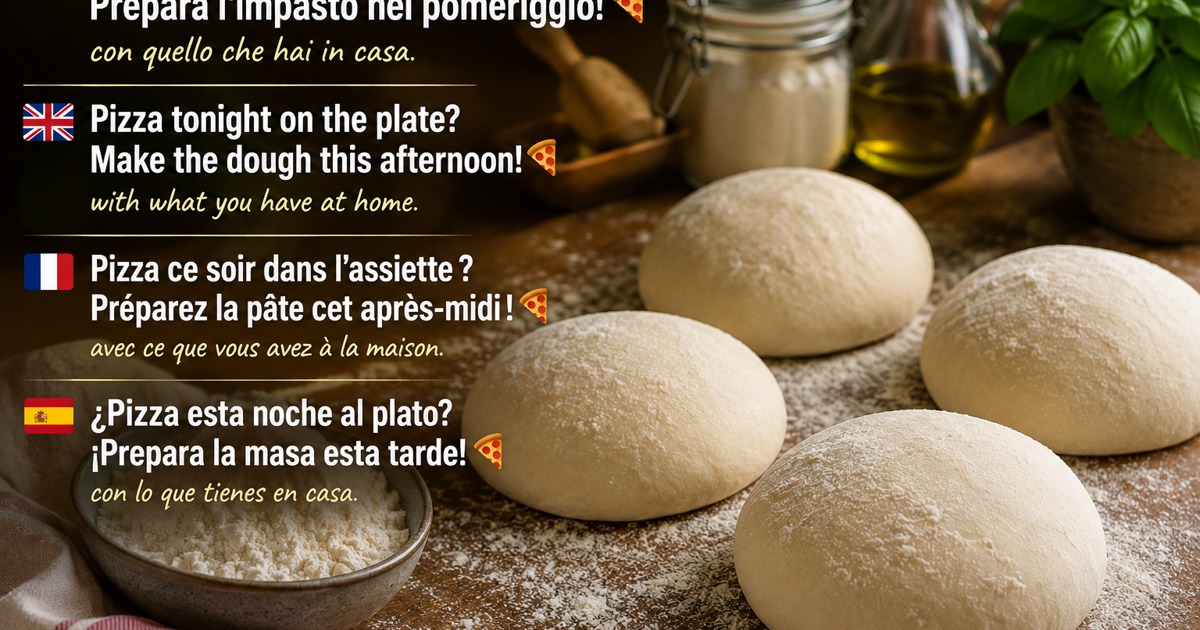 Pizza tonight? Make the dough this afternoon!